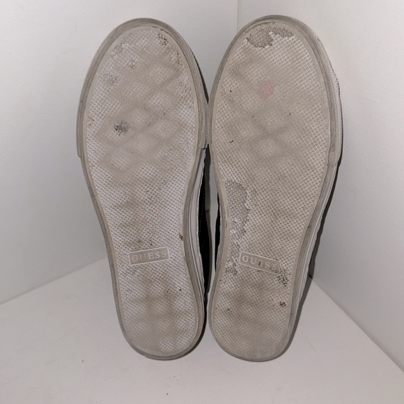Black Guess Loven Lace-Up Sneakers, Size 10 - Picture 5 of 5